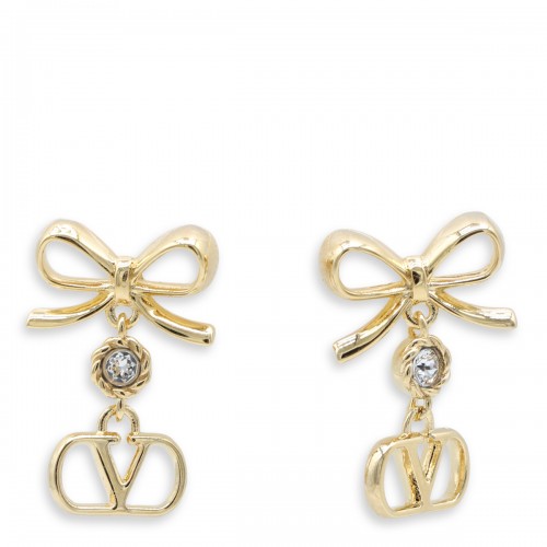 GOLD TONE METAL EARRINGS