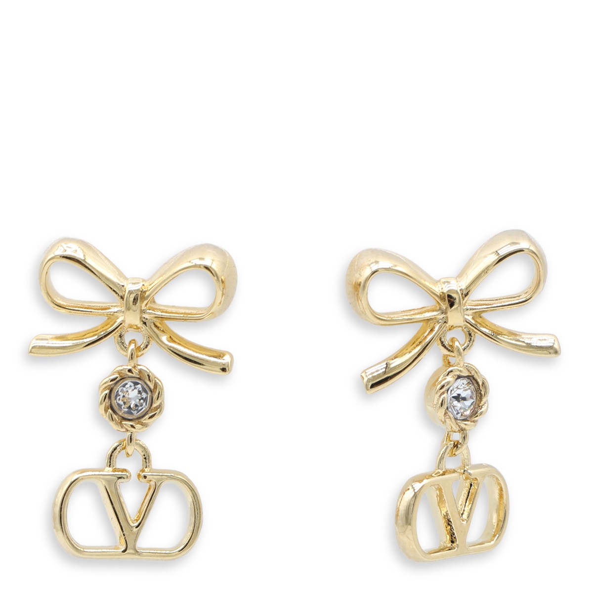 GOLD TONE METAL EARRINGS