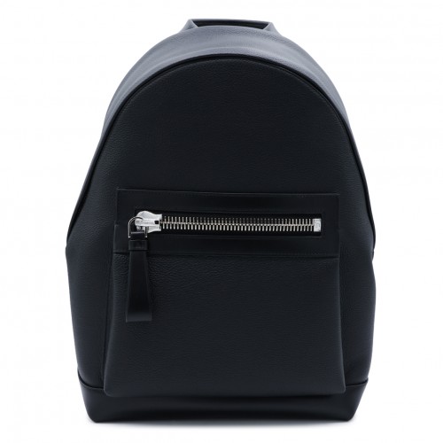 BLACK LEATHER BACKPACK