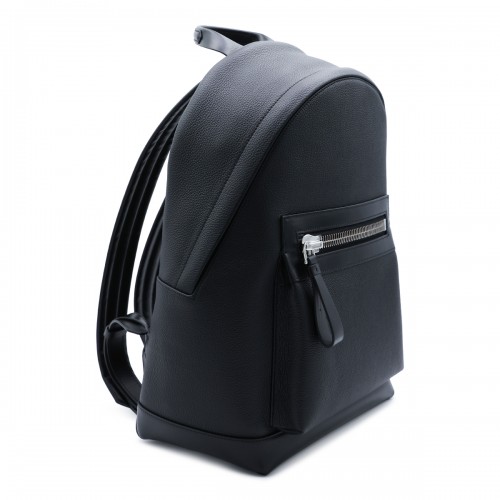 BLACK LEATHER BACKPACK 2