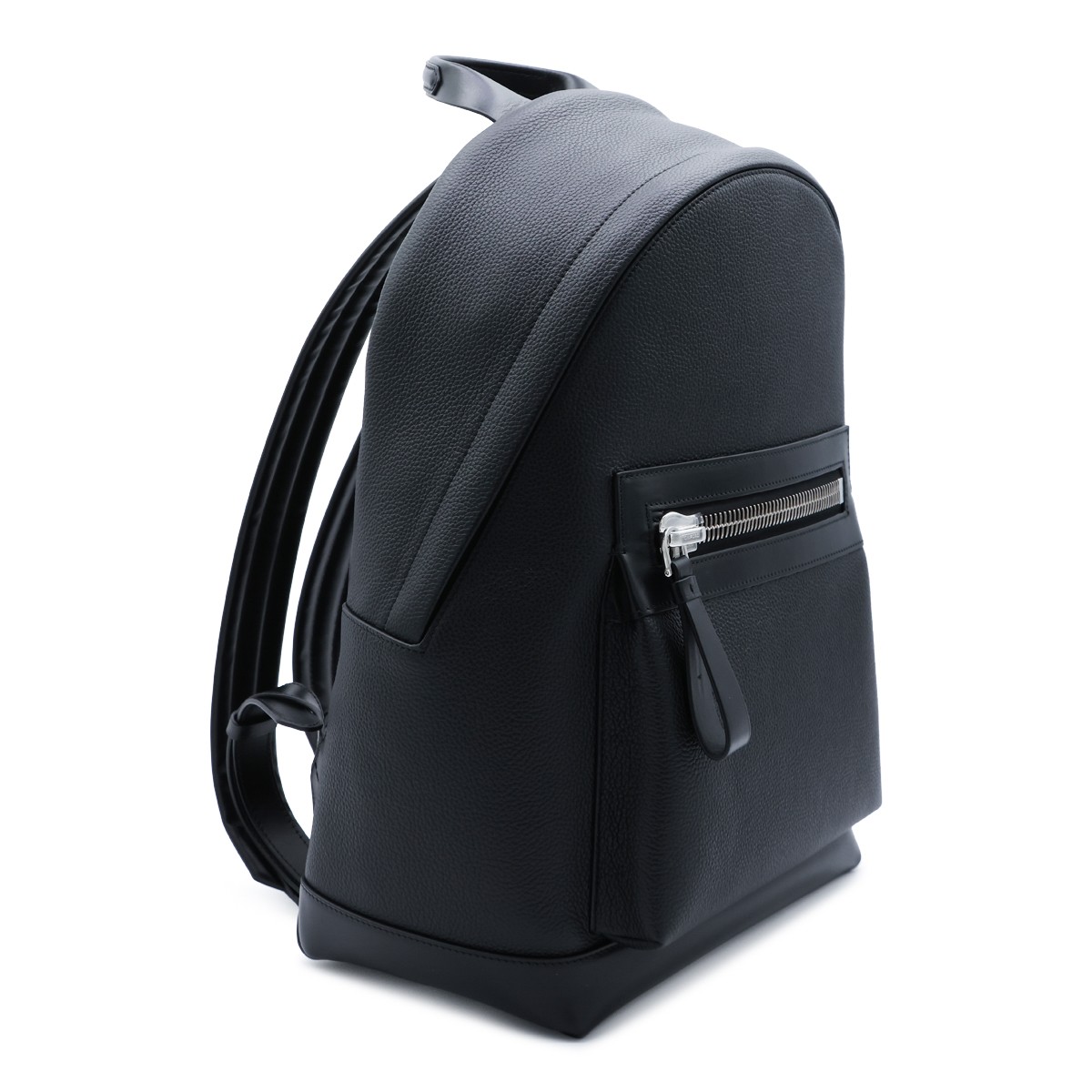 BLACK LEATHER BACKPACK