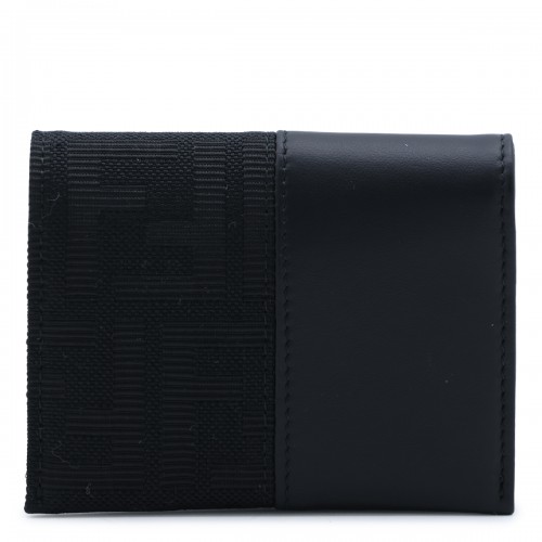 BLACK LEATHER CARD HOLDER