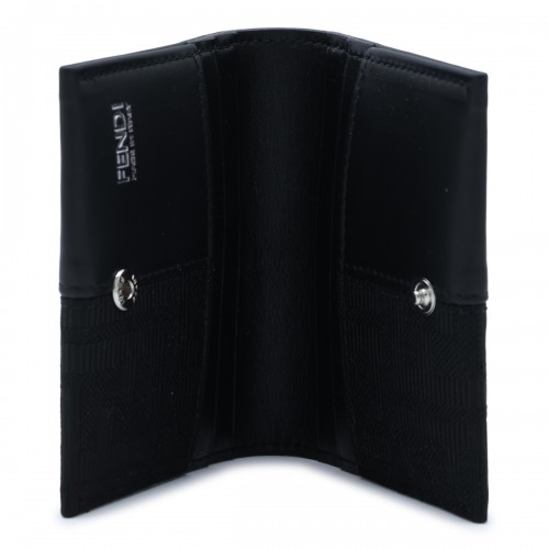 BLACK LEATHER CARD HOLDER