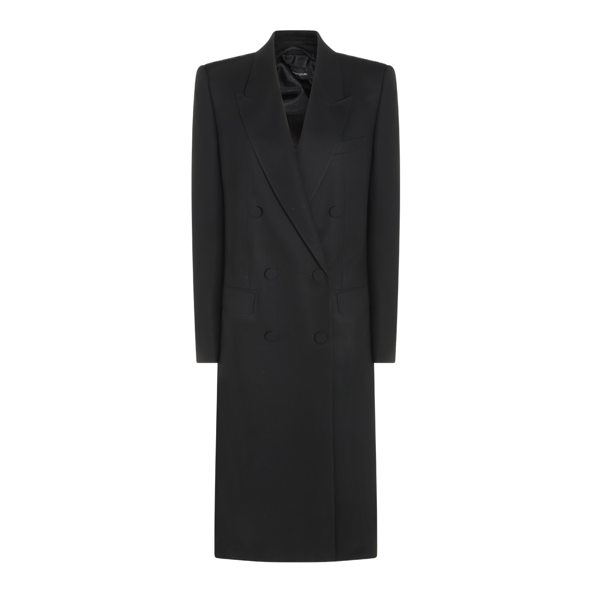 BLACK WOOL COAT