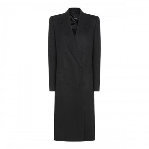 BLACK WOOL COAT