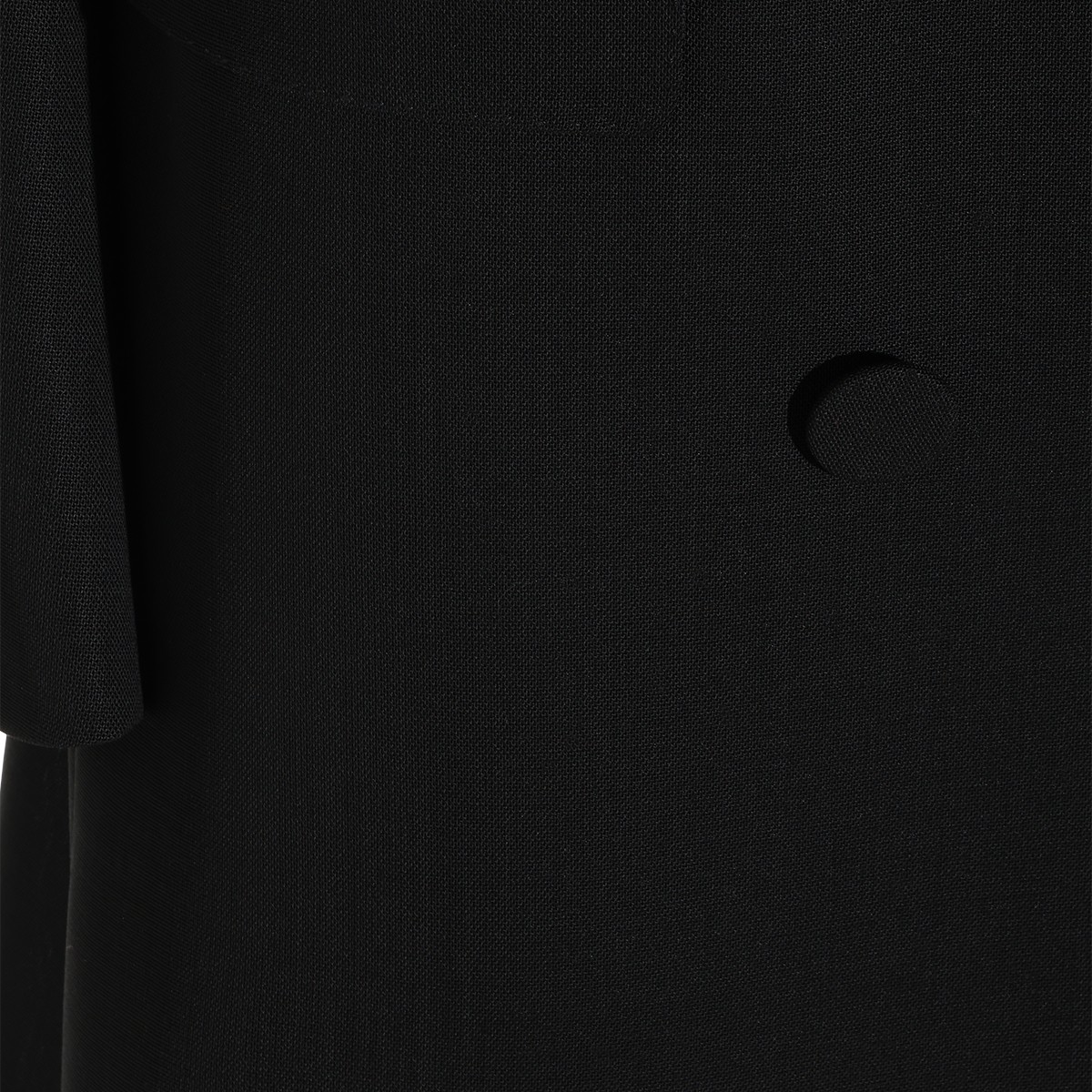 BLACK WOOL COAT