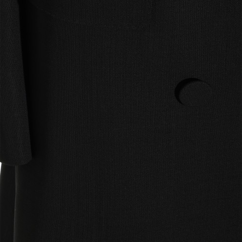 BLACK WOOL COAT
