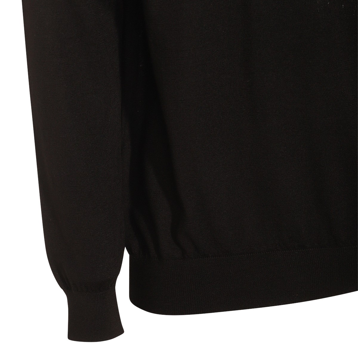 BLACK WOOL KNITWEAR