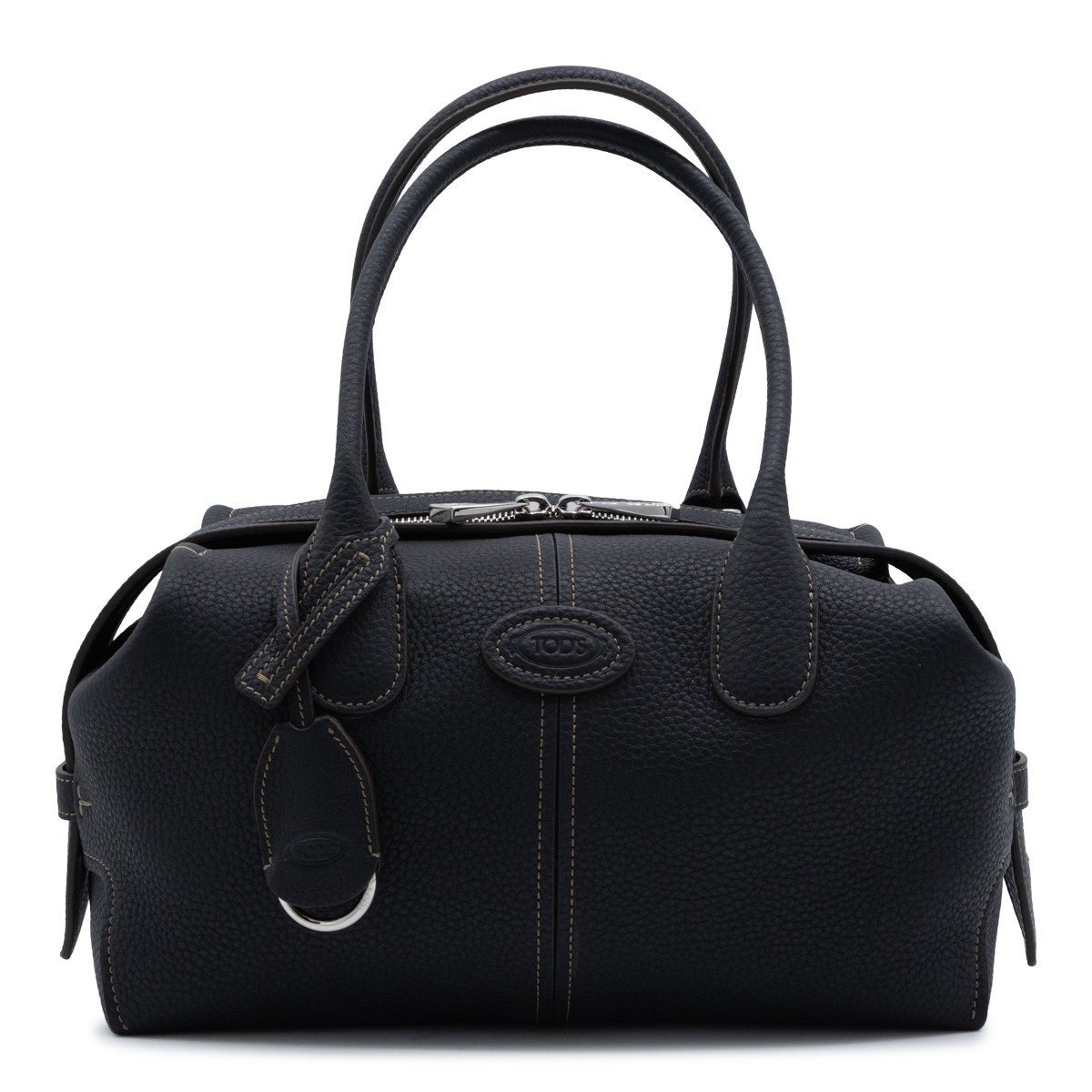 BLACK LEATHER DBK TOP HANDLE BAG
