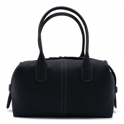 BLACK LEATHER DBK TOP HANDLE BAG