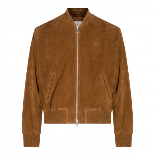 TOBACCO LEATHER AMI DE COEUR JACKET