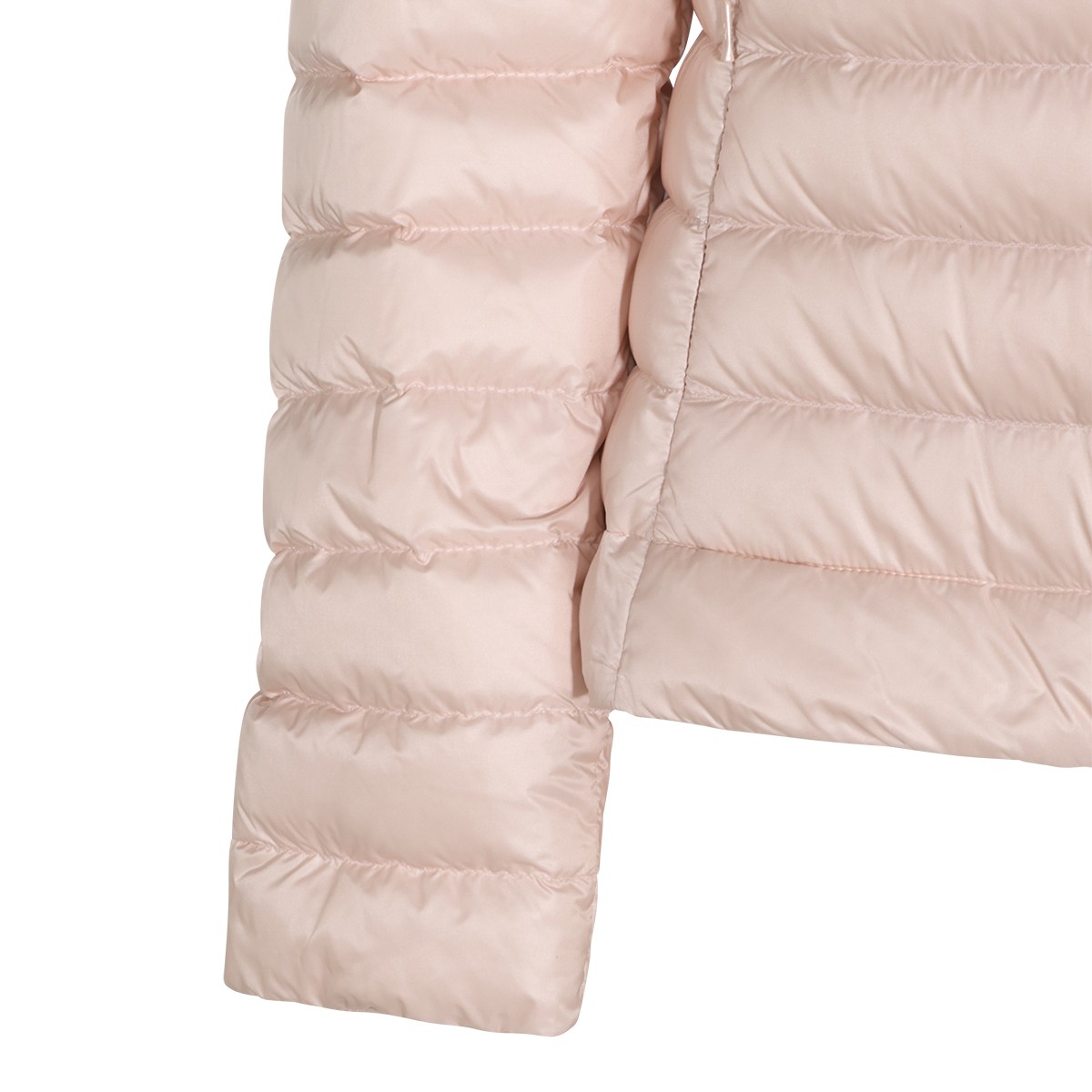 PINK PUFFER IGELHOOD DOWN JACKET
