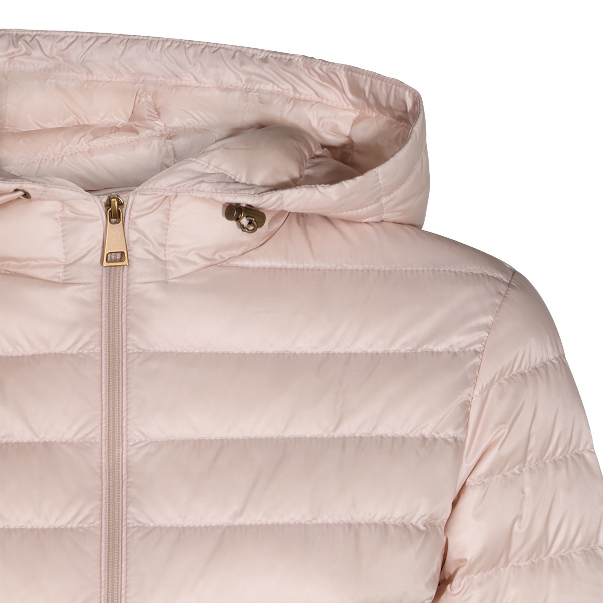 PINK PUFFER IGELHOOD DOWN JACKET