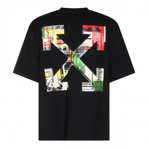 BLACK COTTON ARROWS T-SHIRT
