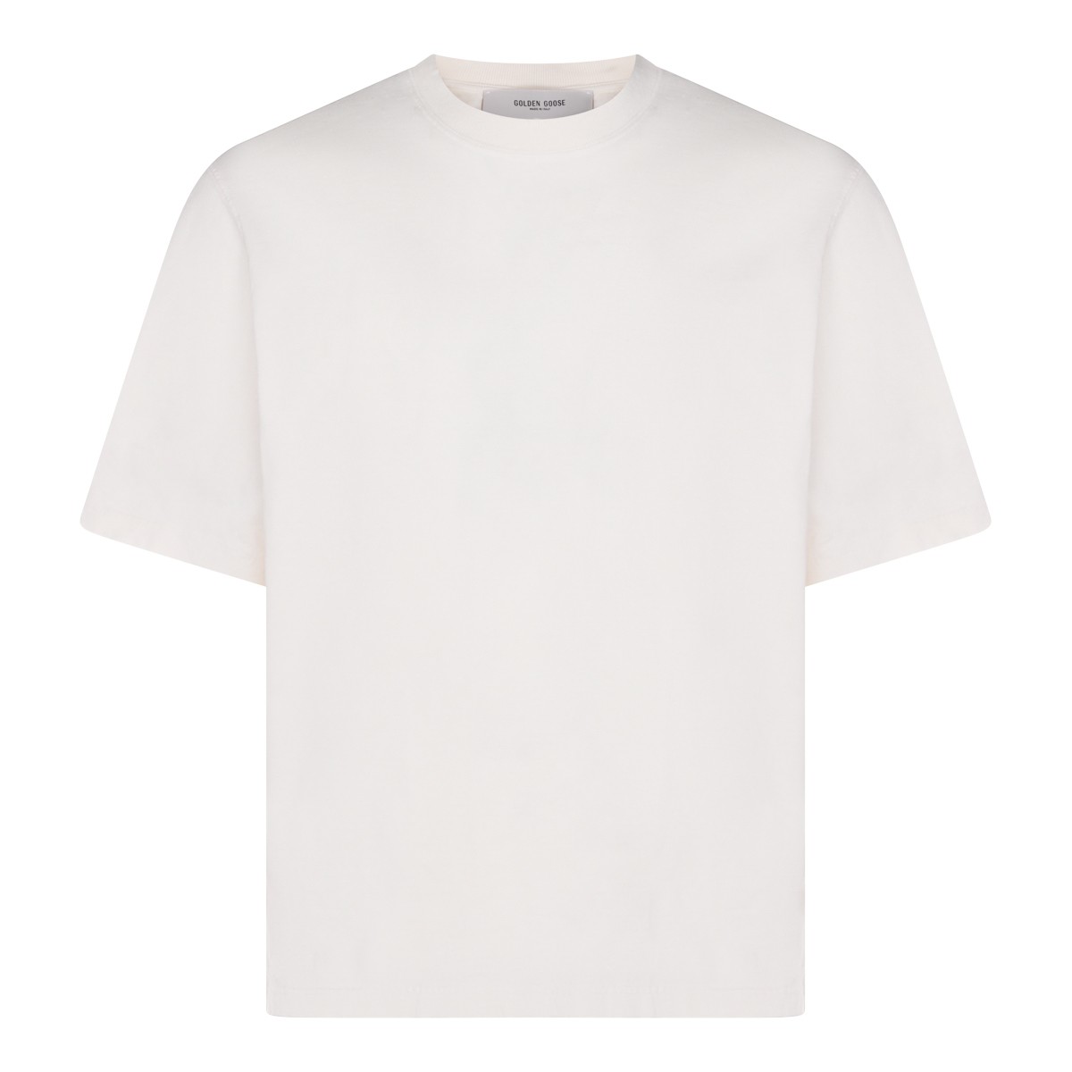 WHITE COTTON T-SHIRT