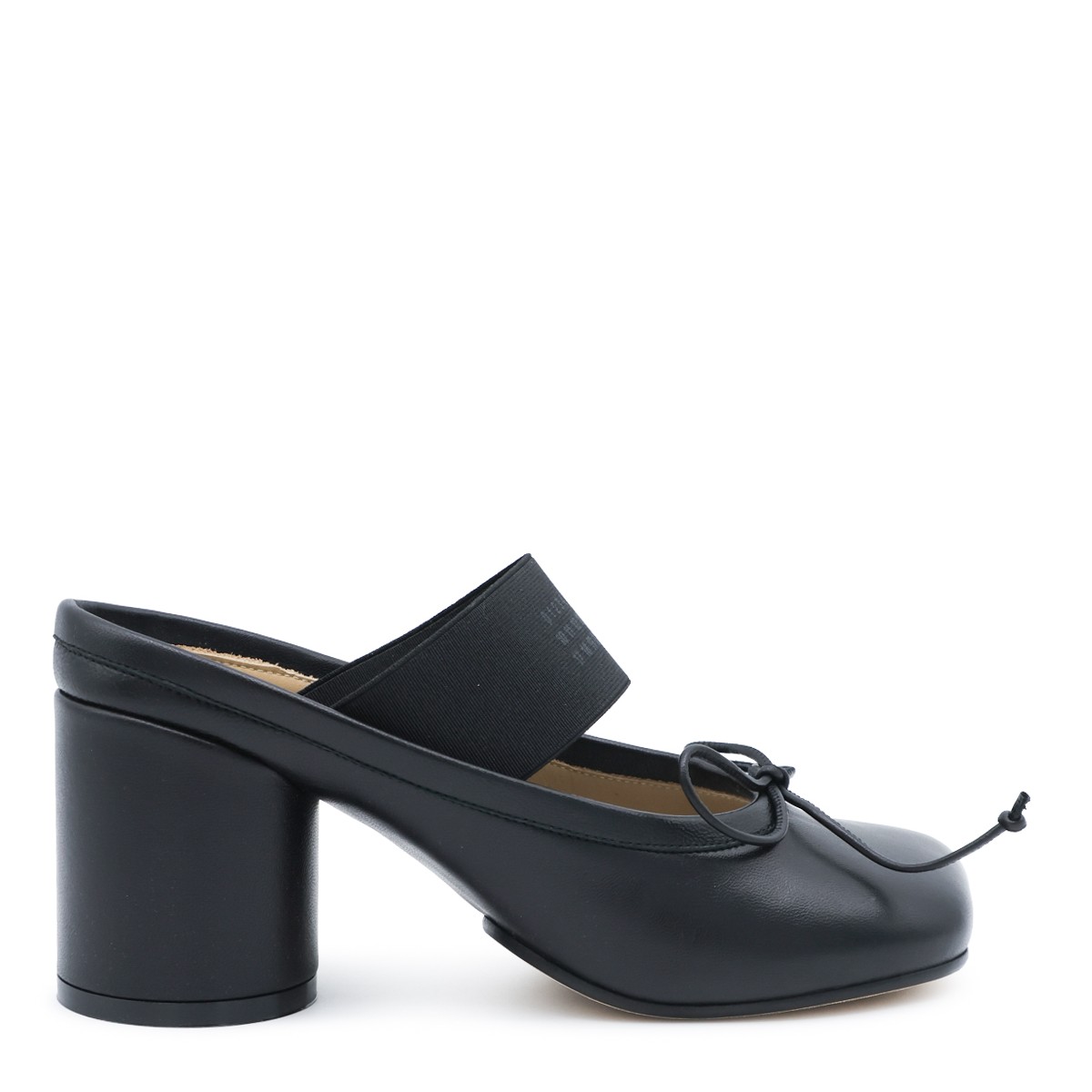 BLACK LEATHER NUMERIC ANATOMIC SANDALS