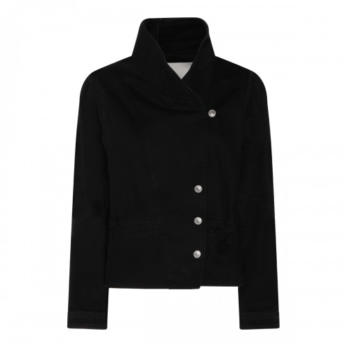 BLACK COTTON DENIM JACKET