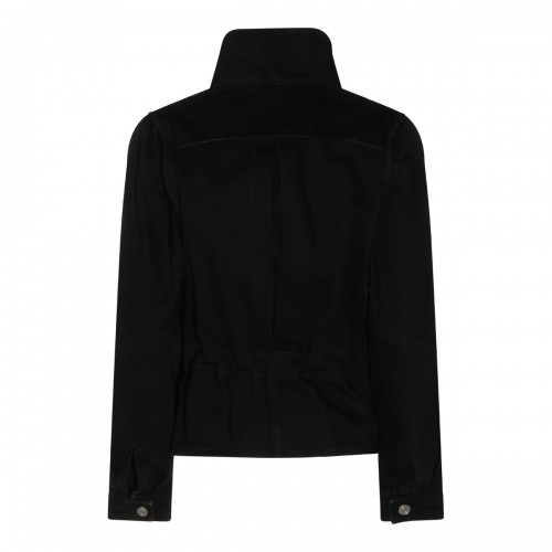 BLACK COTTON DENIM JACKET 2