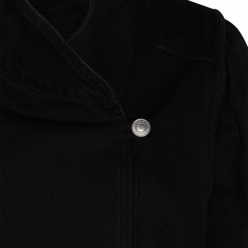 BLACK COTTON DENIM JACKET