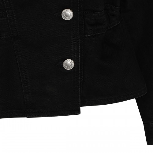 BLACK COTTON DENIM JACKET