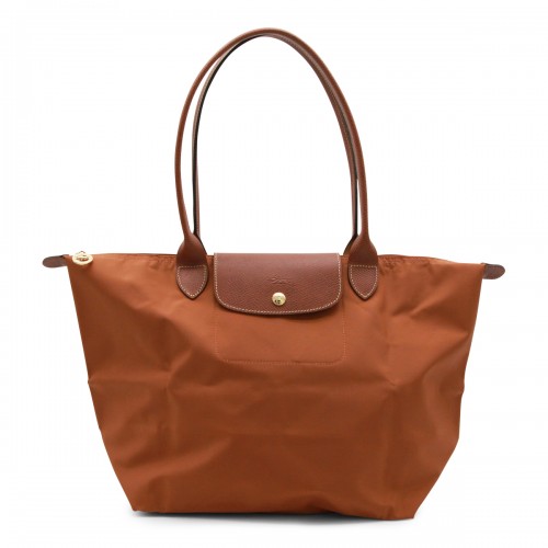 BROWN CANVAS LE PLIAGE ORIGINAL SAC CABAS L TOTE