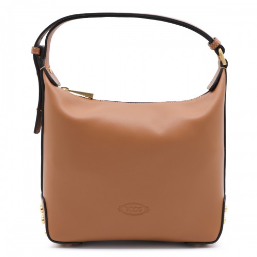 DARK BROWN LEATHER GMT SHOULDER BAG