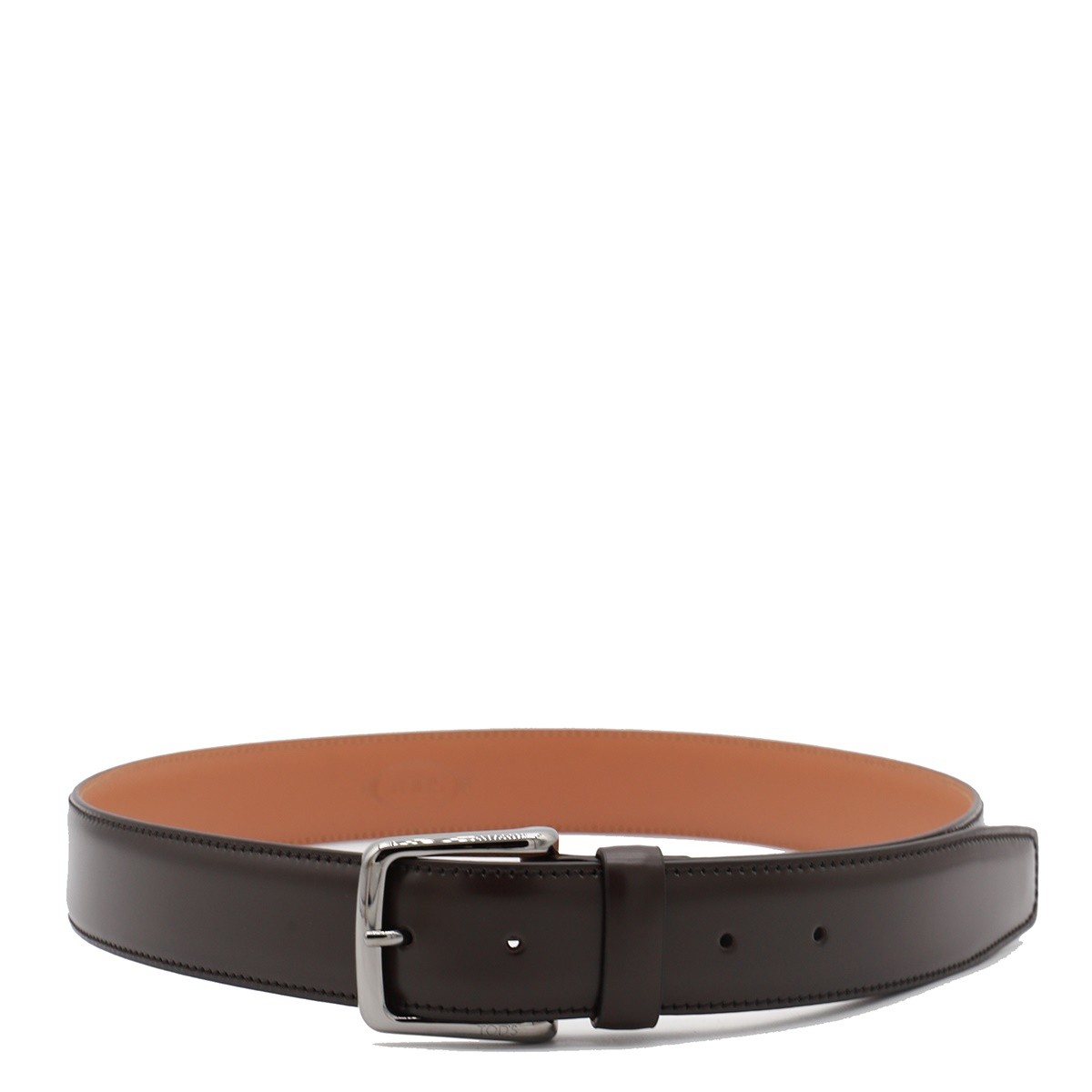 DARK BROWN LEATHER BELT