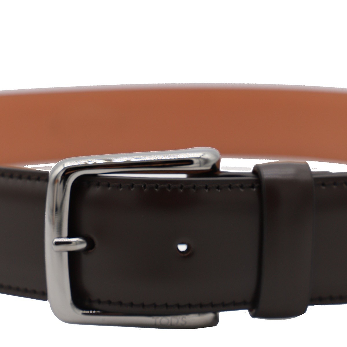DARK BROWN LEATHER BELT