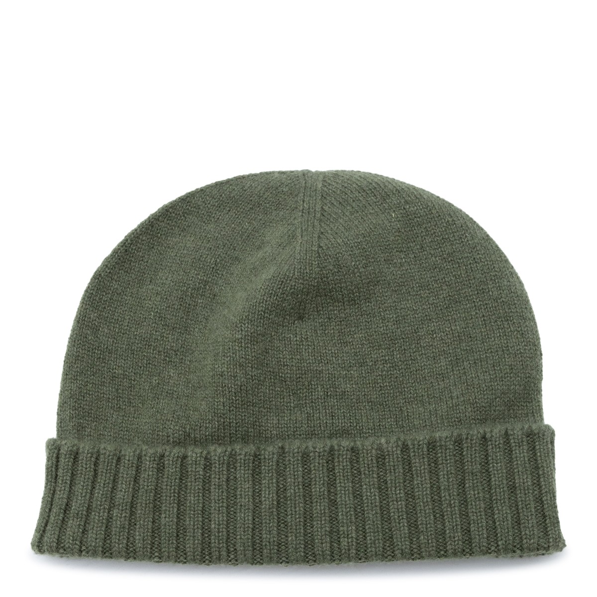 GREEN CASHMERE BEANIE
