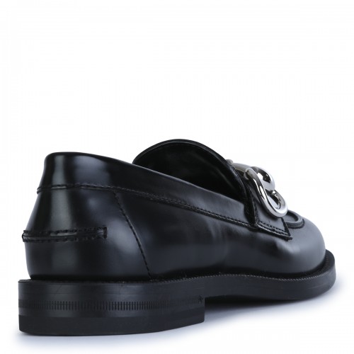 BLACK LEATHER BOULEVARD LOAFERS
