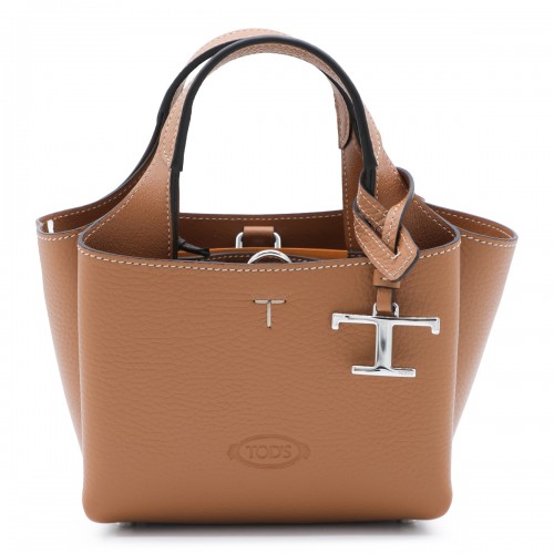 DARK BROWN LEATHER APA MICRO TOTE