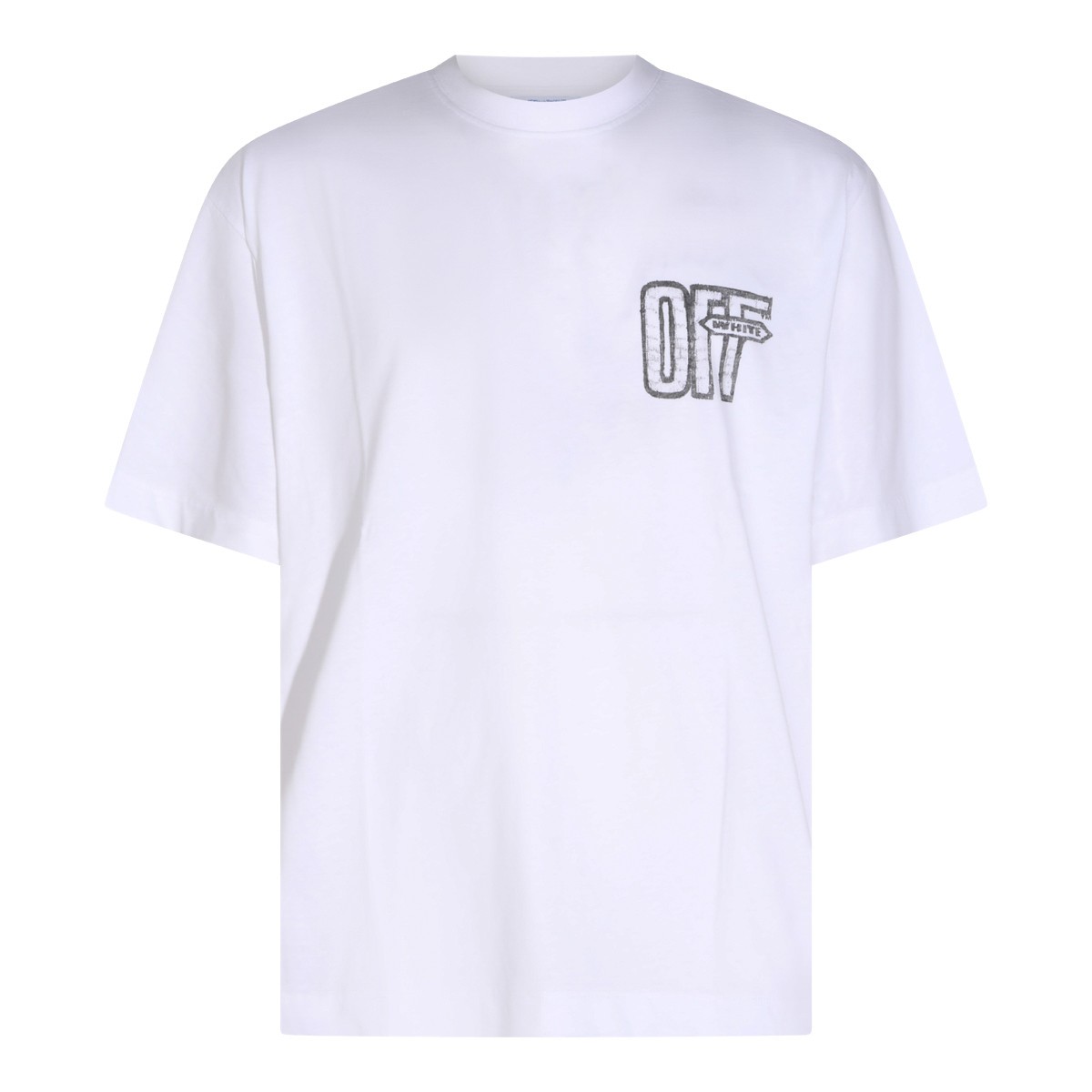 WHITE COTTON T-SHIRT
