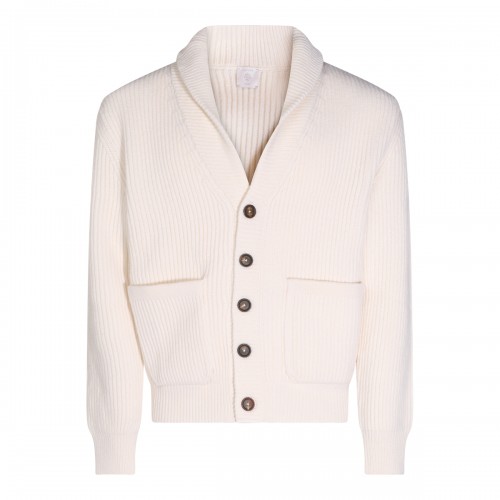 IVORY WOOL CARDIGAN