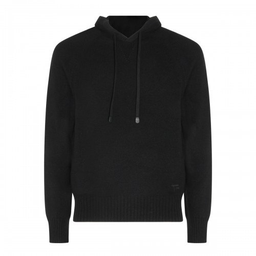 BLACK COTTON SWEATSHIRT