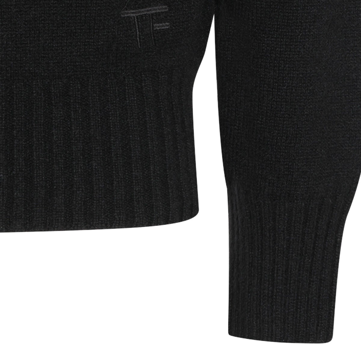 BLACK COTTON SWEATSHIRT