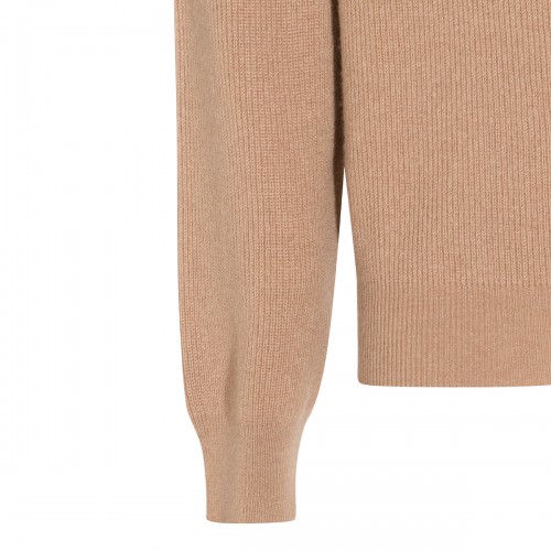 CAMEL CASHMERE SWEATER