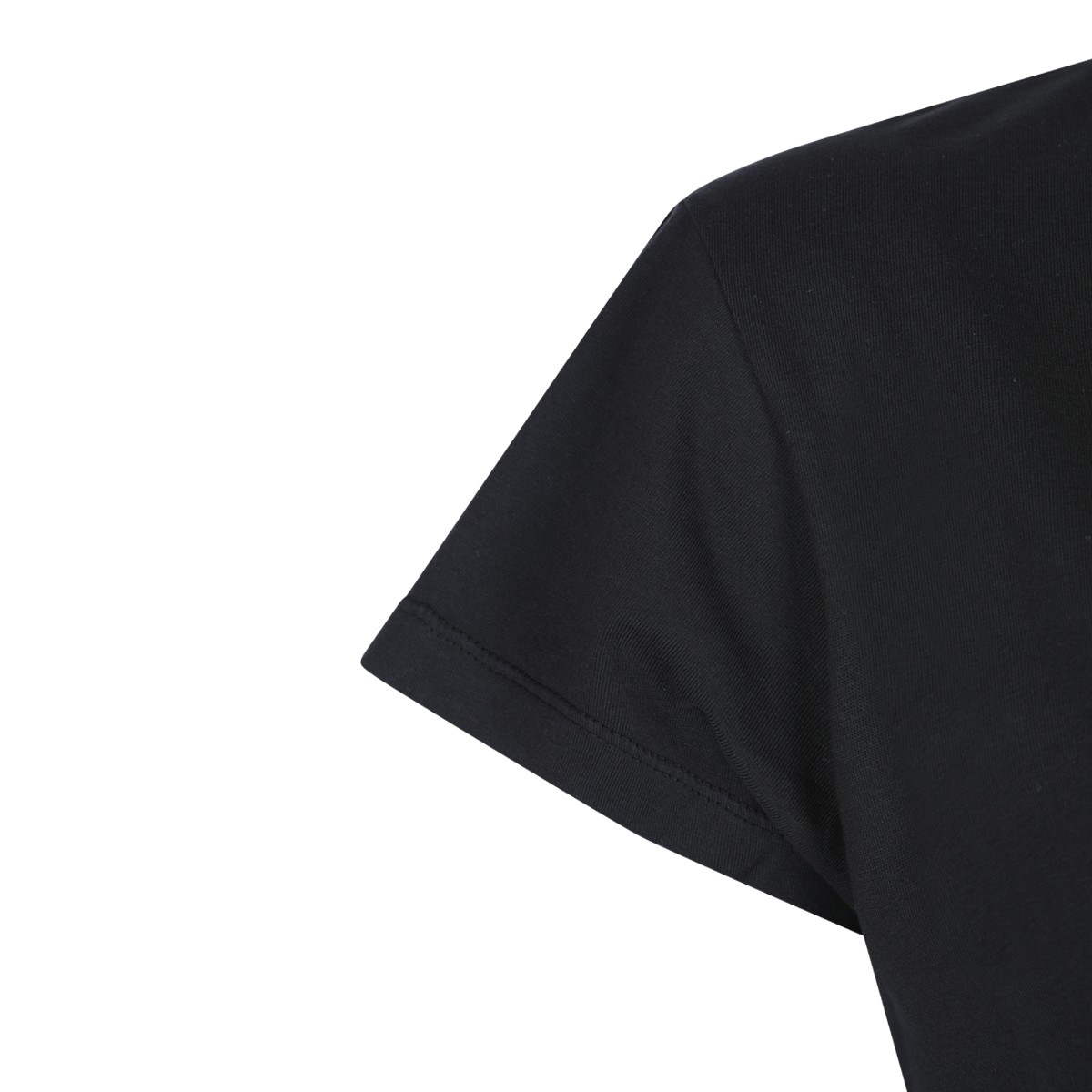BLACK COTTON T-SHIRT