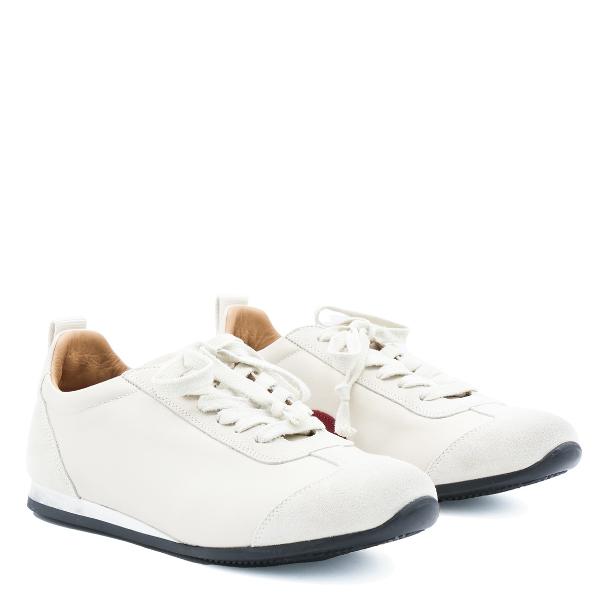 OFF WHITE LEATHER SNEAKERS