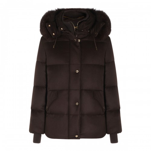 CHOCOLATE PUFFER ATTICA DOWN JACKET