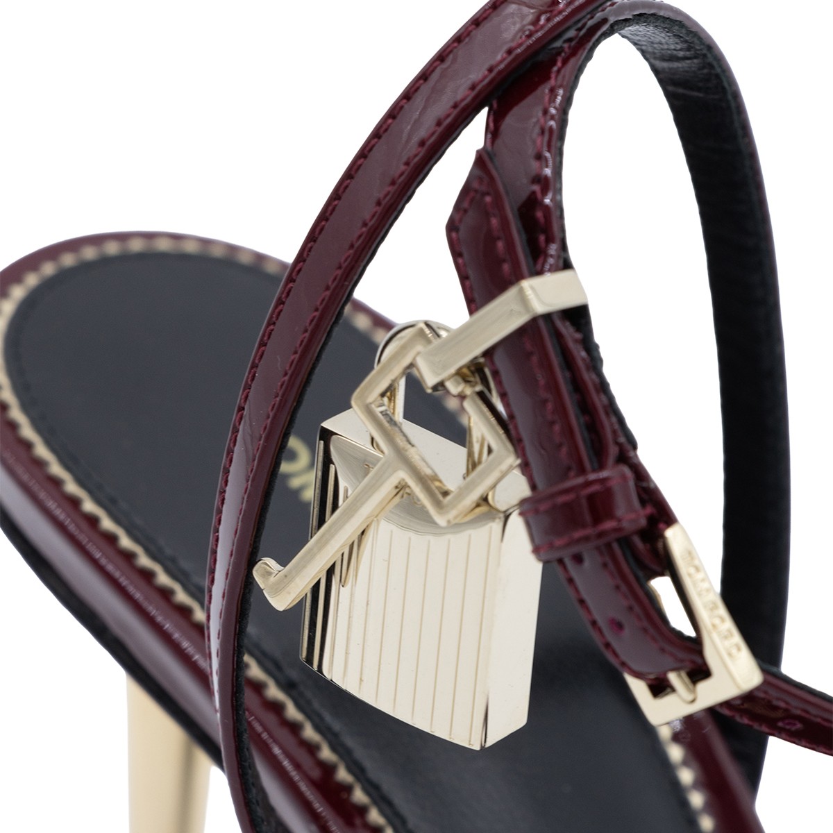 RUBY RED LEATHER SANDALS