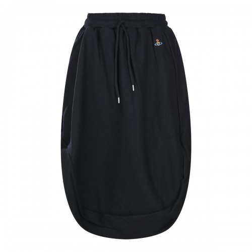 BLACK COTTON ZINGARA SKIRT