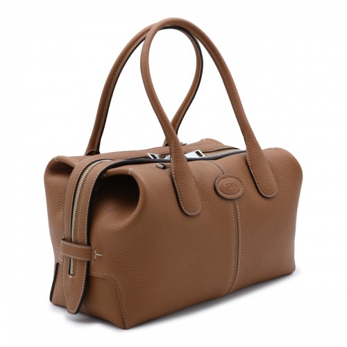 BROWN LEATHER TOP HANDLE BAG 2
