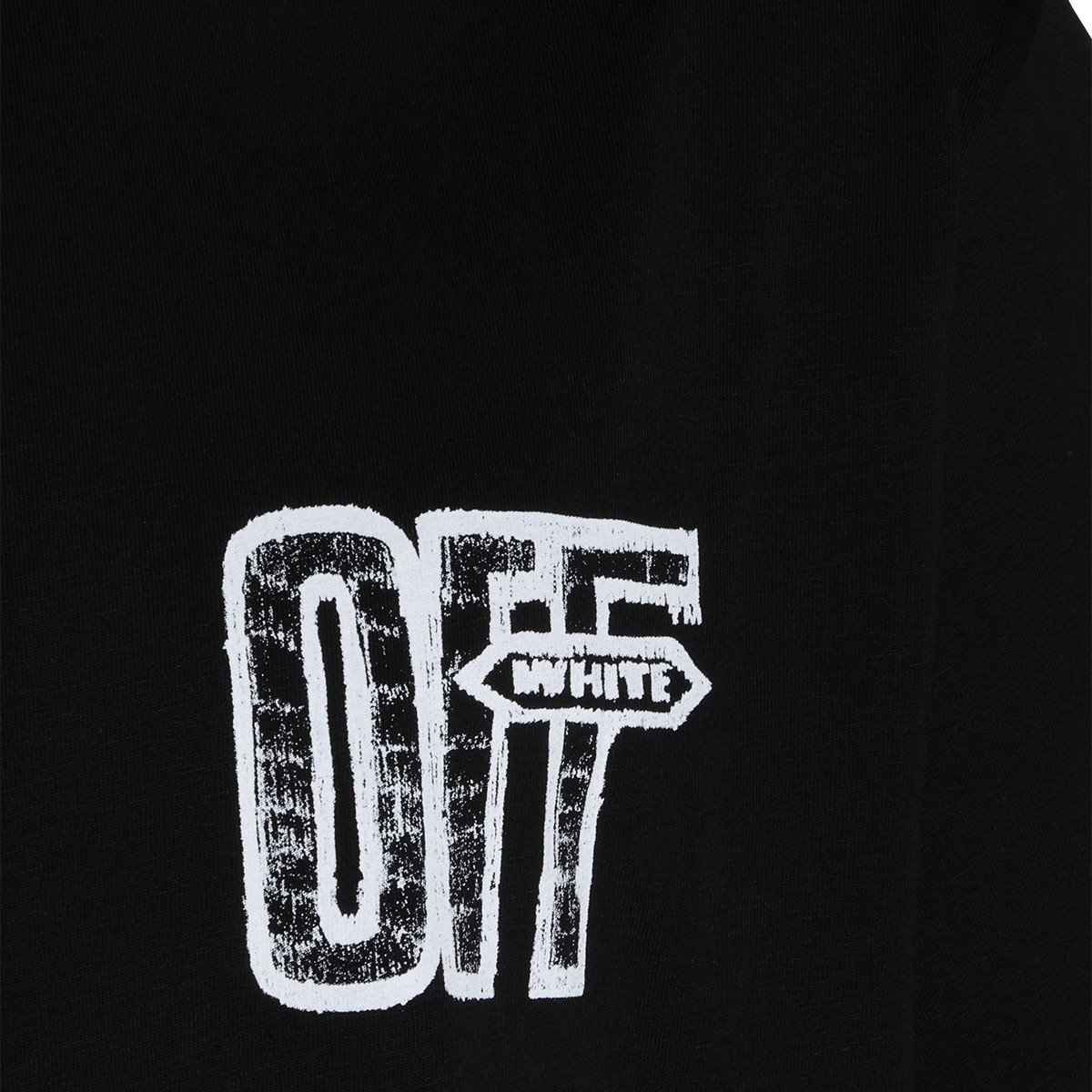 BLACK COTTON T-SHIRT