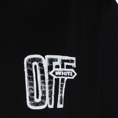BLACK COTTON T-SHIRT