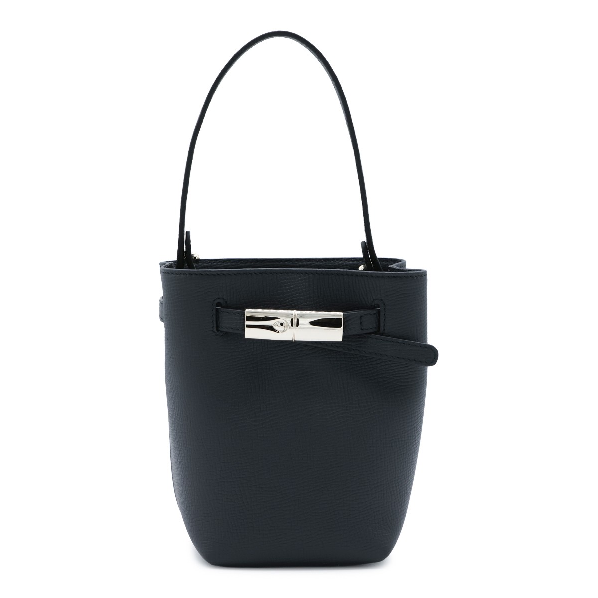 BLACK LEATHER LE SMART FLOW SATCHEL