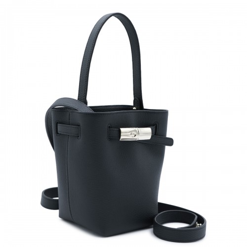 BLACK LEATHER LE SMART FLOW SATCHEL