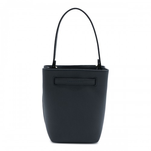 BLACK LEATHER LE SMART FLOW SATCHEL
