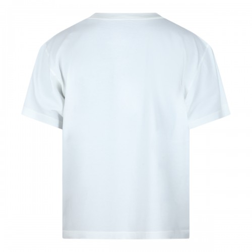 WHITE COTTON LOGO T-SHIRT