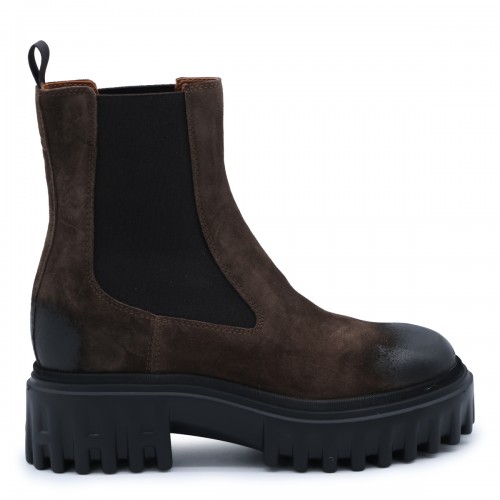 BROWN LEATHER BOOTS