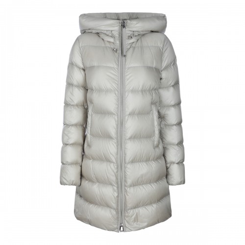 BEIGE PUFFER SUYENNE LONG PARKA DOWN JACKET